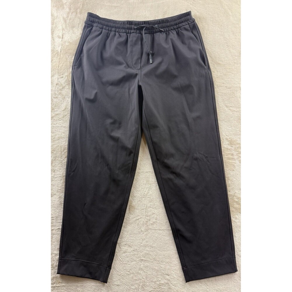 Lululemon Pants Womens Medium Tapered-Leg Mid-Rise Pants 7/8 Luxtreme Black
